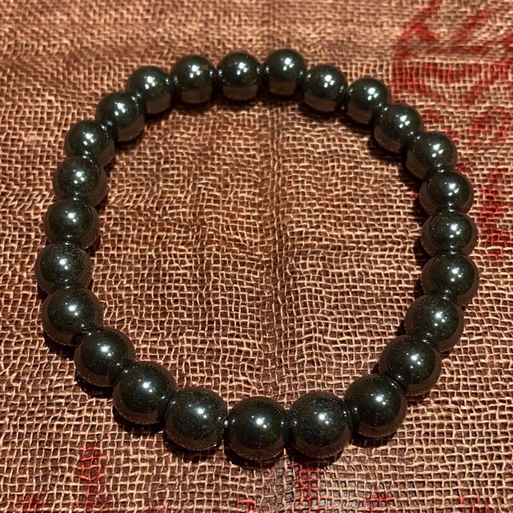 8MM Hematite Bead Bracelet